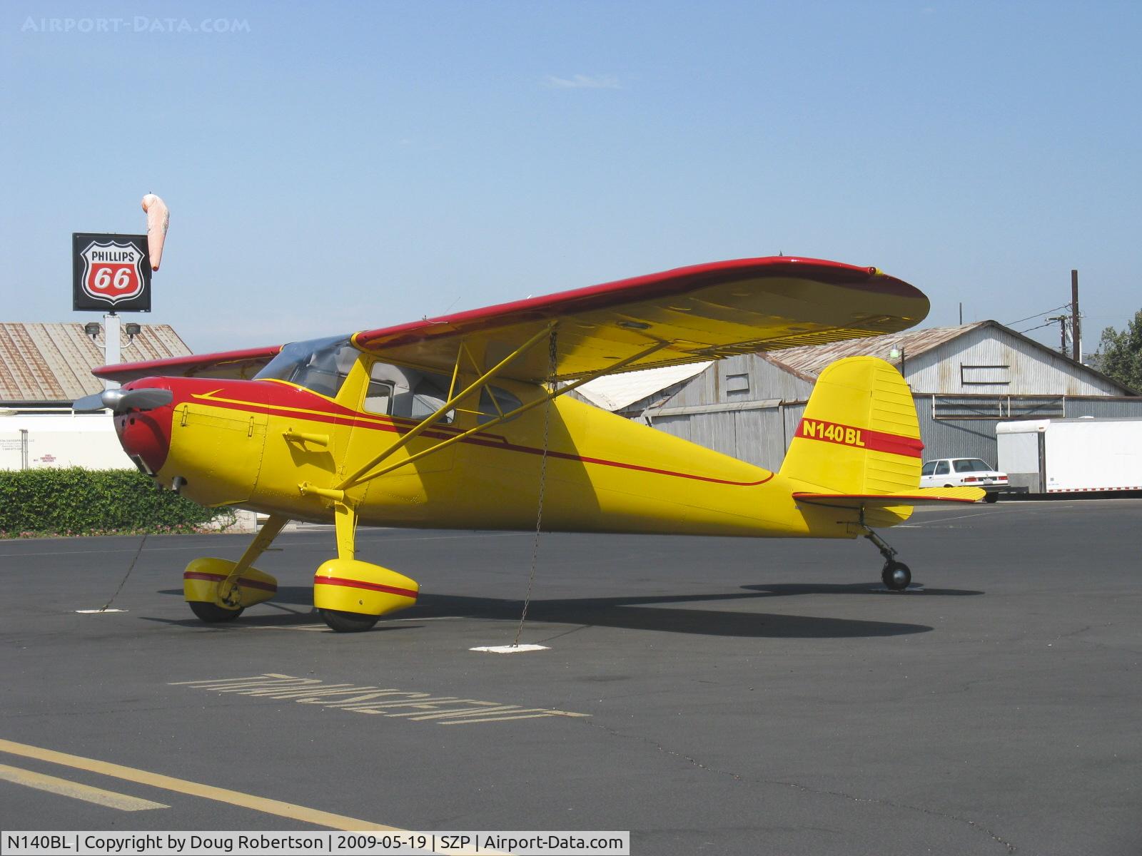 N140BL, 1946 Cessna 140 C/N 14565, 1946 Cessna 140 ragwing, Continental C90 90 Hp