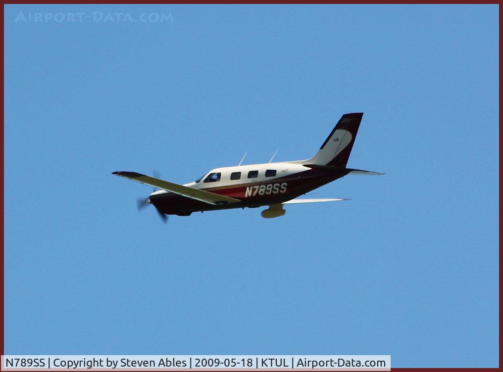 N789SS, 1999 Piper PA-46-350P Malibu Mirage C/N 4636225, Departing Tulsa for Clovis