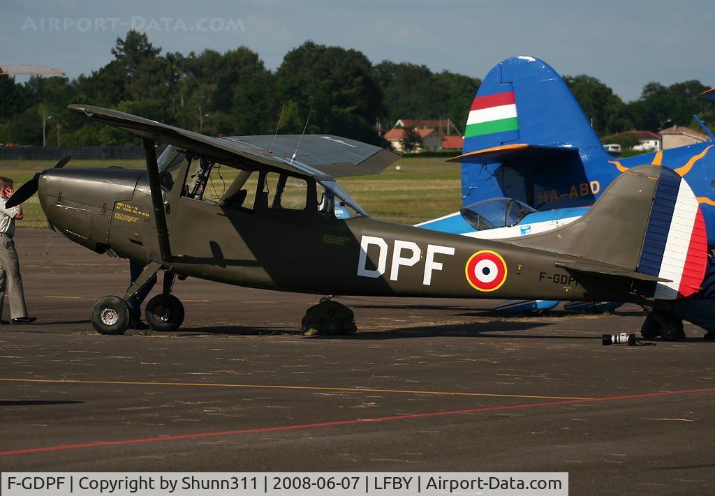 F-GDPF, 1959 Cessna O-1E (L-19A-CE) Bird Dog C/N 24705, Used asd a demo aircraft during LFBY Open Day 2008