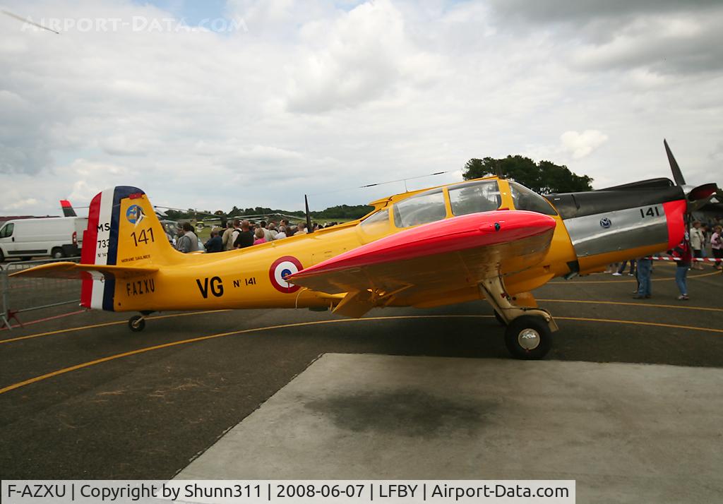 F-AZXU, Morane-Saulnier MS-733 Alcyon C/N 141, Static aircraft during LFBY Open Day 2008
