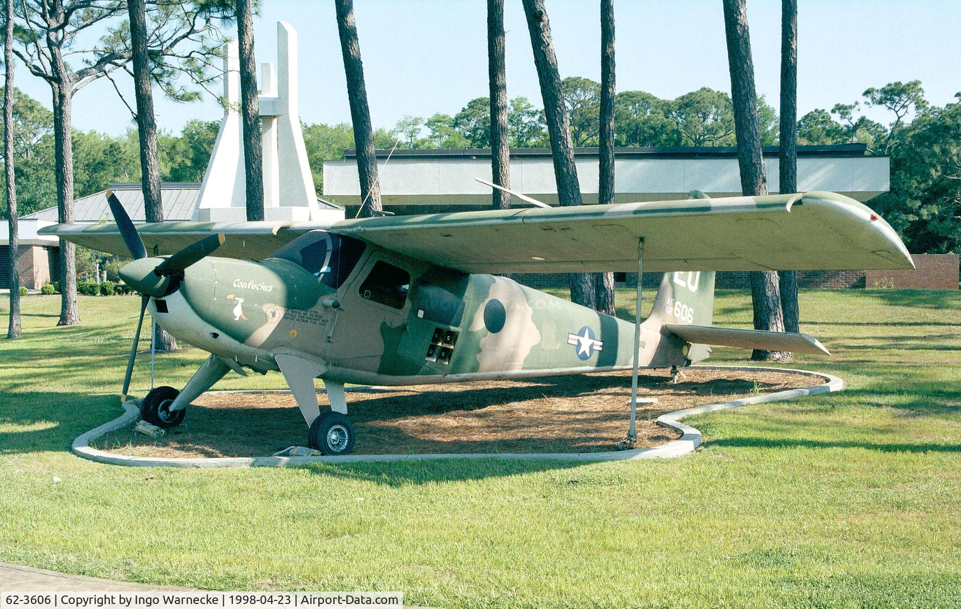 62-3606, 1962 Helio U-10A Super Courier C/N 540, Helio U-10A Super Courier of USAF at Hurlburt Field historic aircraft park