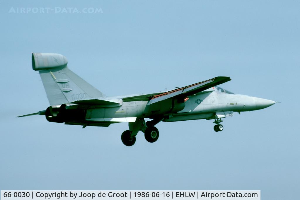 66-0030, General Dynamics EF-111A Raven C/N EF-36, The EF-111's were wfu shortly after the 1991 Gulf war. 66-0030 resides now at AMARG