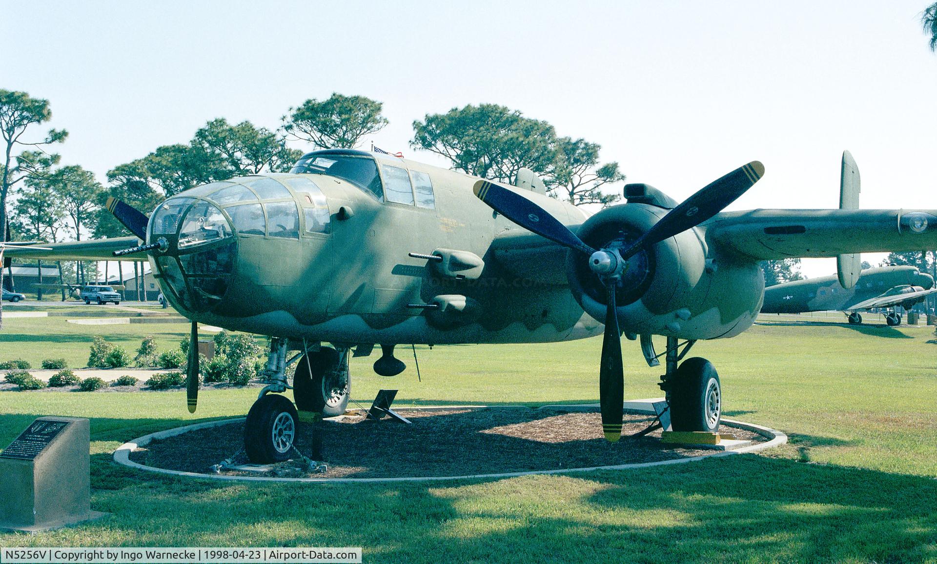 N5256V, 1943 North American TB-25N Mitchell C/N 4328222, North American TB-25N Mitchell of USAAF at Hurlburt Field historic aircraft park