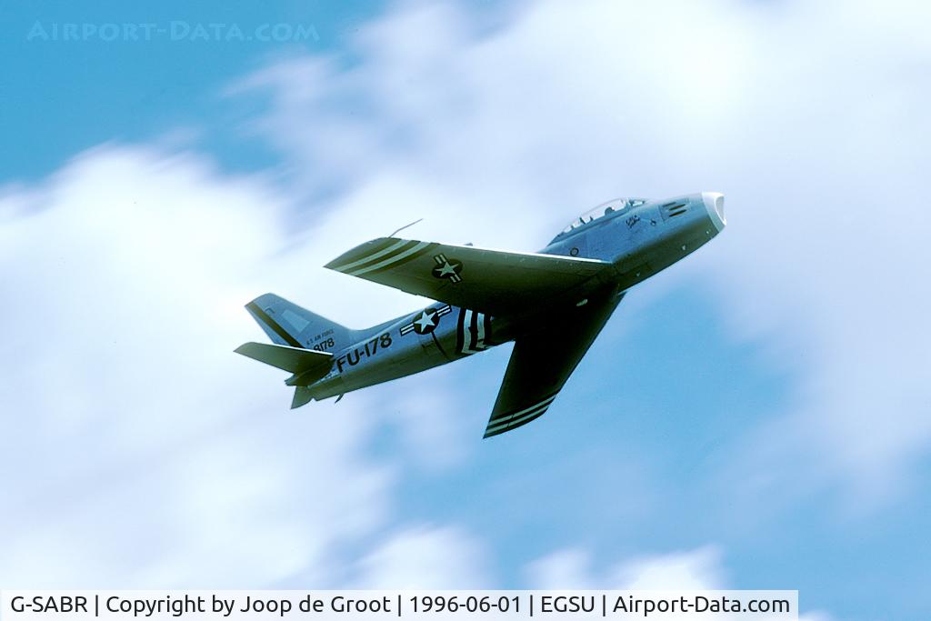 G-SABR, 1948 North American F-86A Sabre C/N 151-083 (151-43547), High speed pass over Duxford