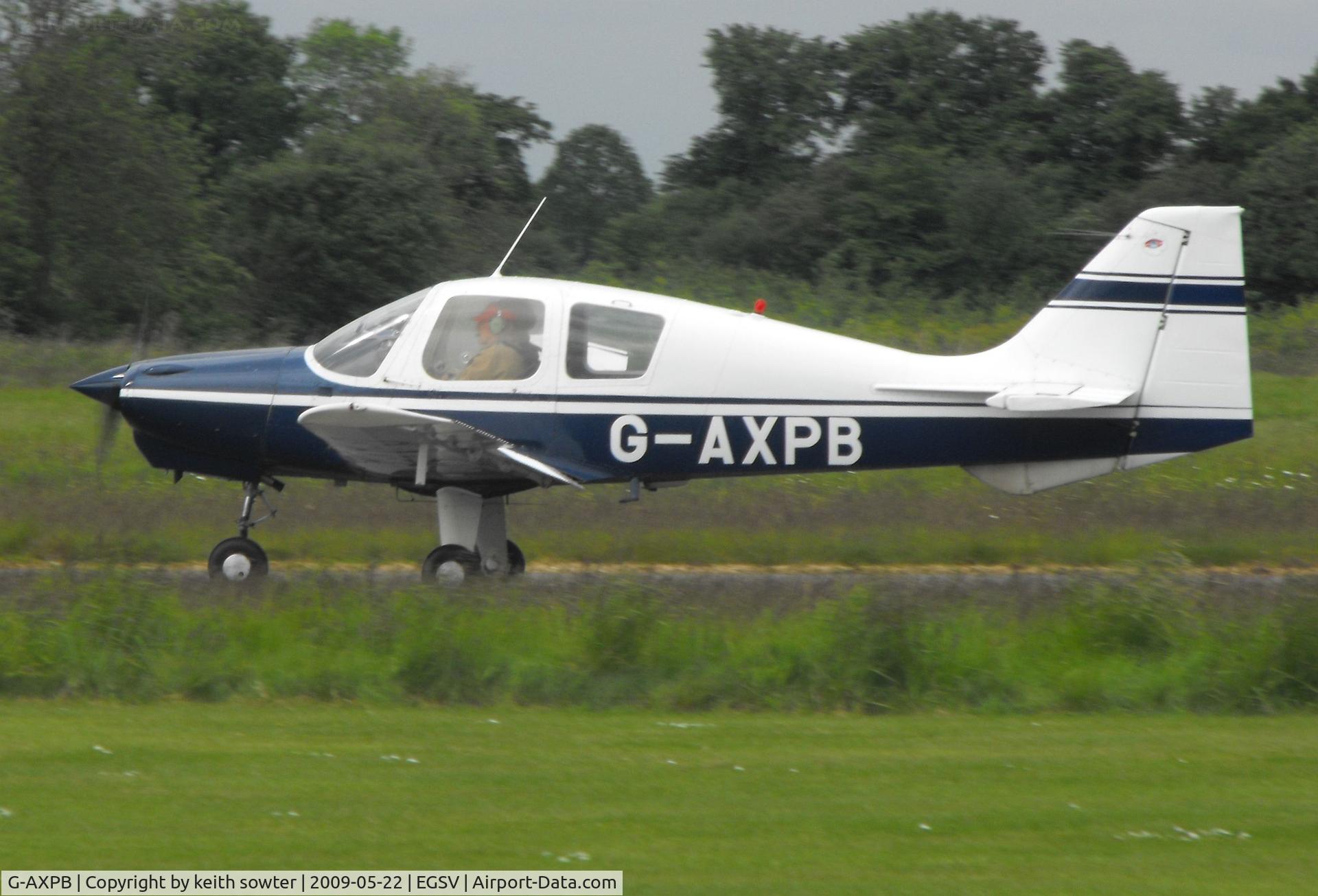G-AXPB, 1969 Beagle B-121 Pup Series 1 (Pup 100) C/N B121-117, just about to rotate