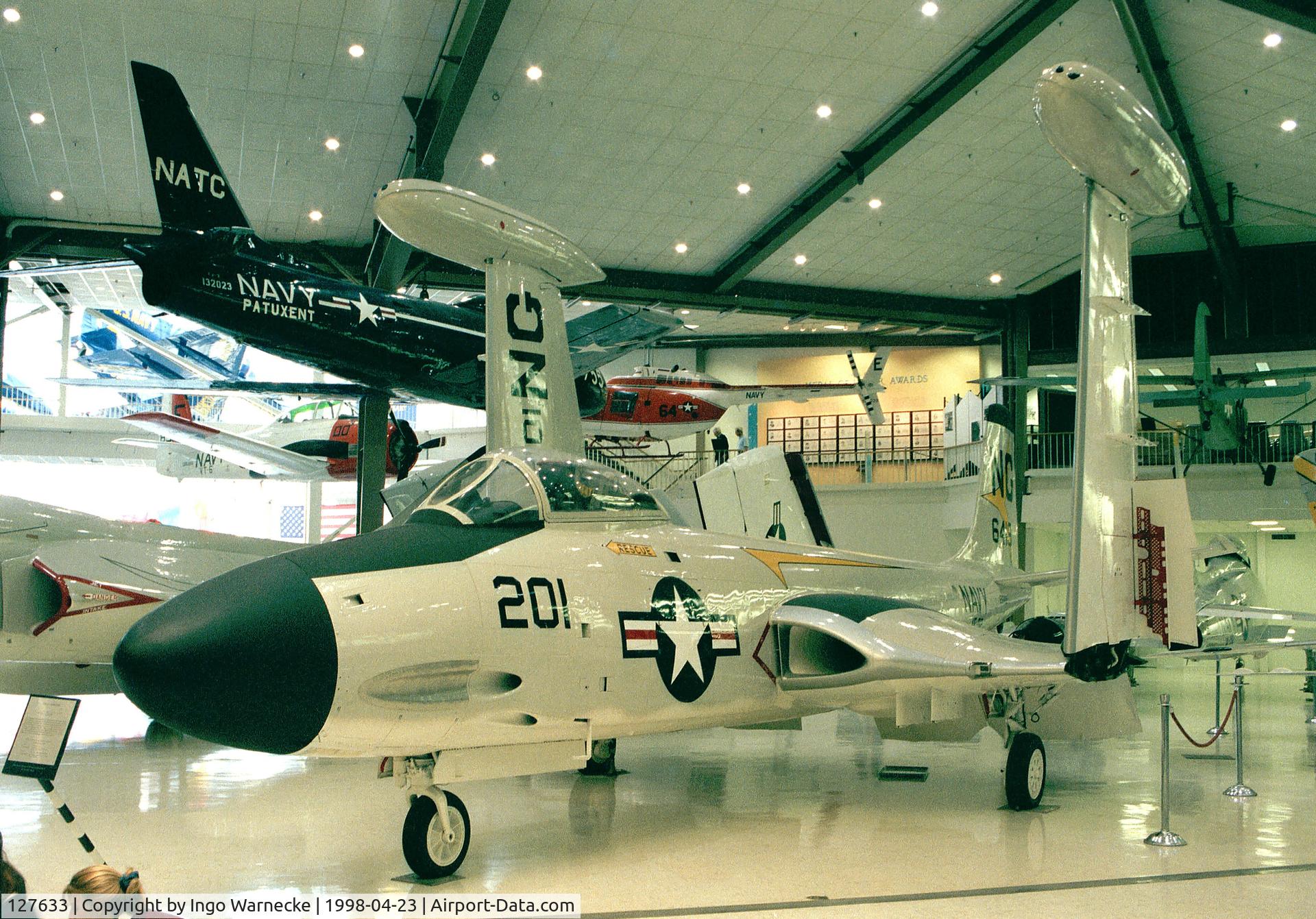 127633, McDonnell F2H-4 Banshee C/N Not found 127633, McDonnell F2H-4 Banshee at the Museum of Naval Aviation, Pensacola FL