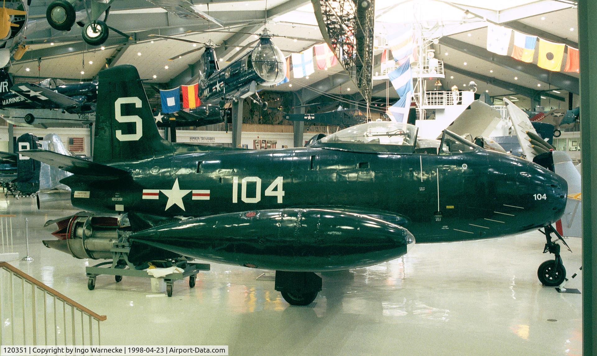 120351, 1948 North American FJ-1 Fury C/N 141-38403, North American FJ-1 Fury at the Museum of Naval Aviation, Pensacola FL