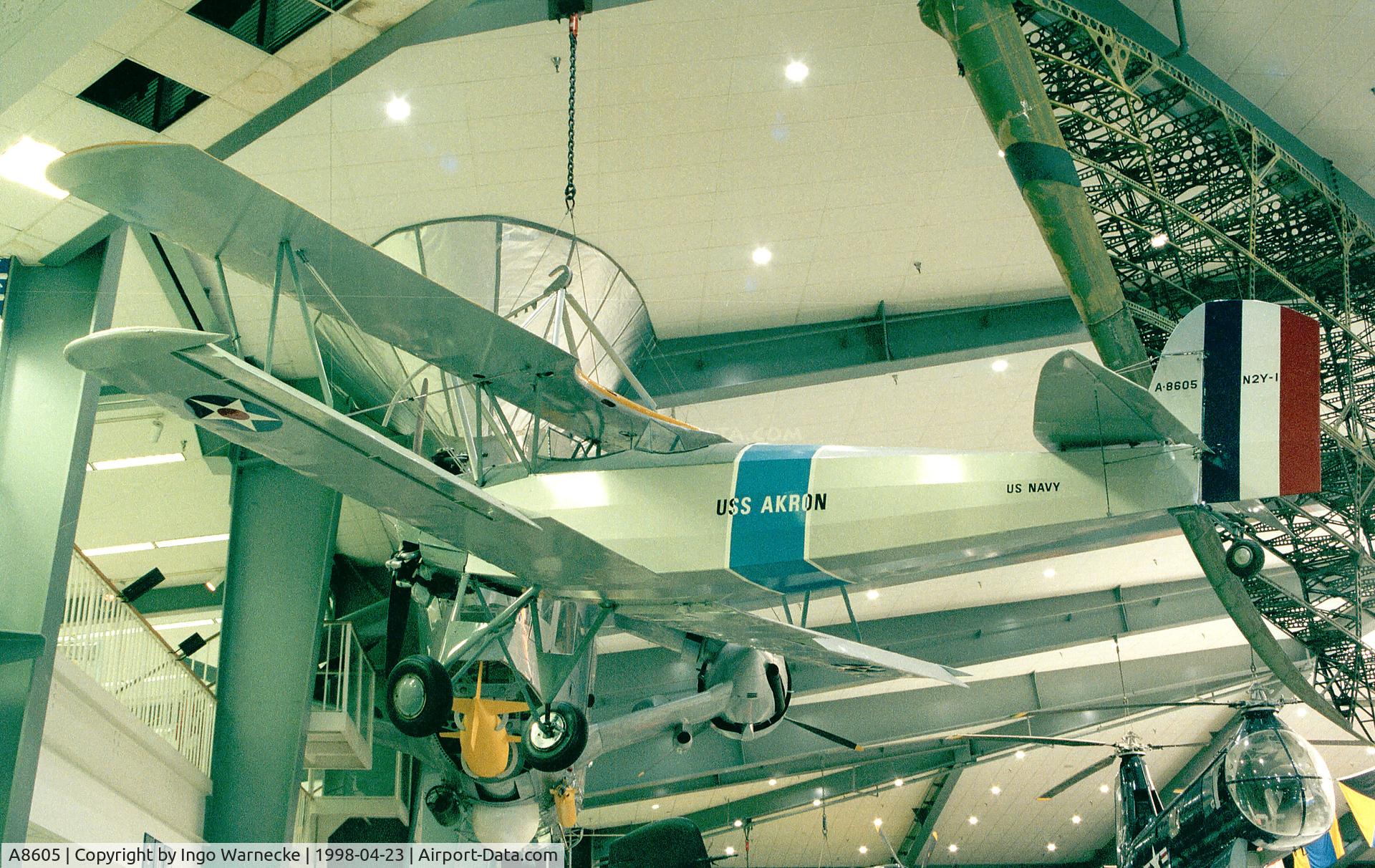A8605, 1929 Consolidated N2Y-1 C/N Not found A8605, Consolidated N2Y-1 at the Museum of Naval Aviation, Pensacola FL