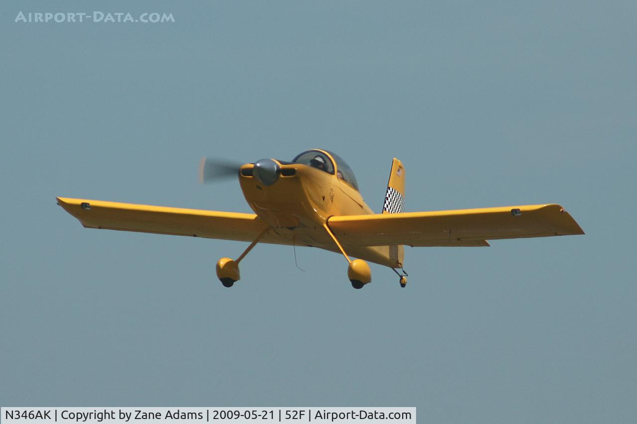 N346AK, 2001 Vans RV-8 C/N 80935, Nice RV departing Aero Valley (Nortwest Regional)