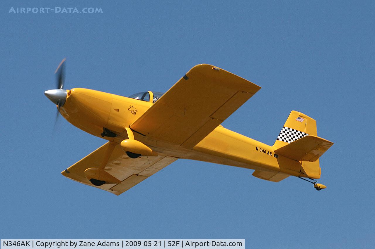 N346AK, 2001 Vans RV-8 C/N 80935, Nice RV departing Aero Valley (Nortwest Regional)
