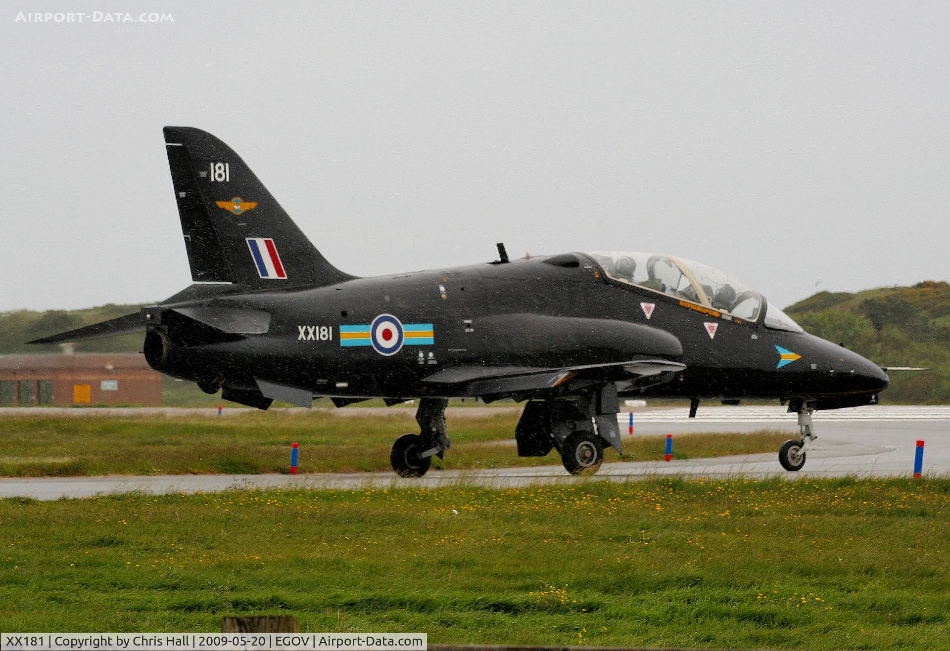 XX181, 1977 Hawker Siddeley Hawk T.1 C/N 028/312028, RAF No 4 FTS/208(R) Sqn