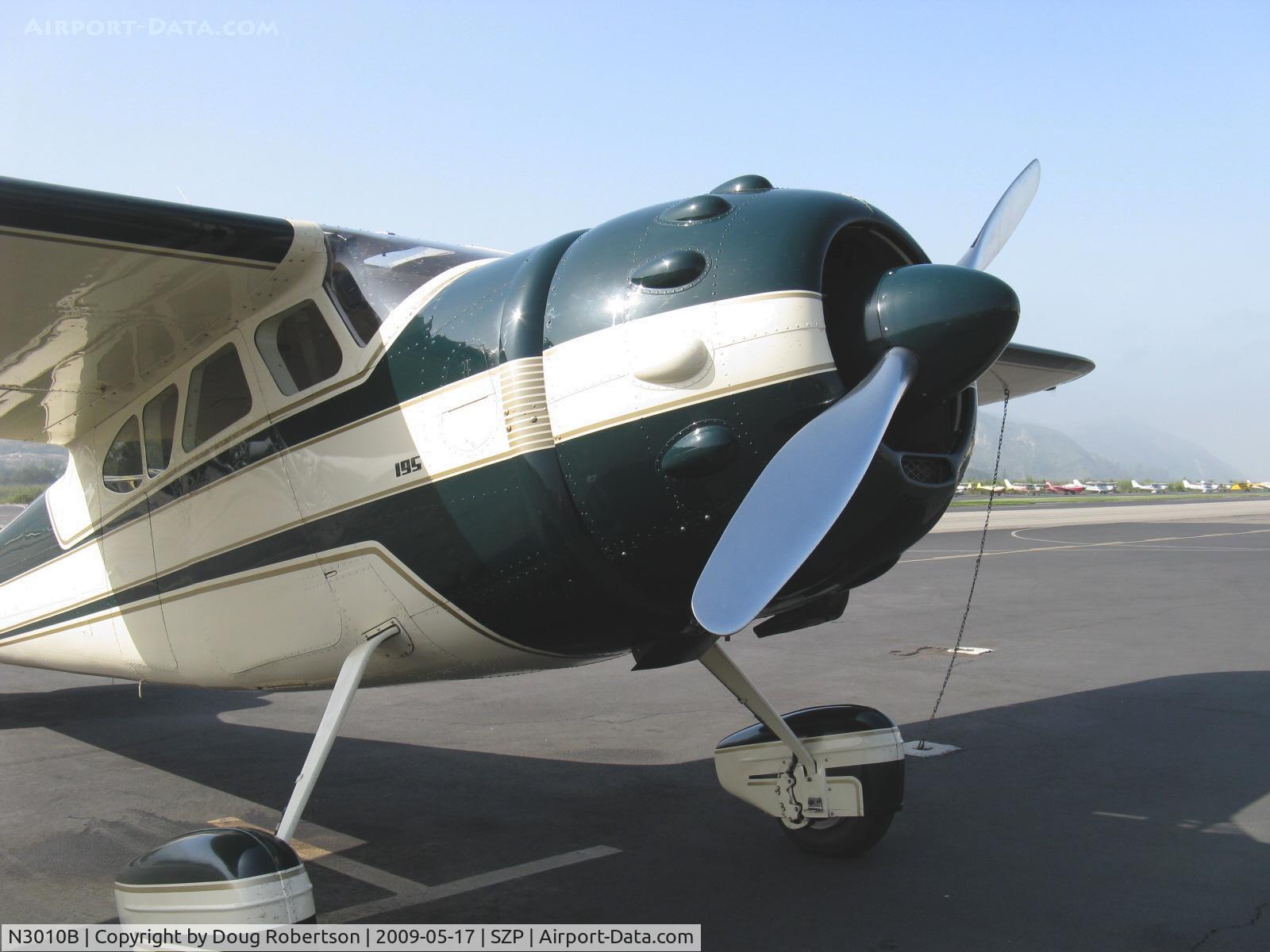 N3010B, 1952 Cessna 195B Businessliner C/N 7893, 1952 Cessna 195B BUSINESSLINER, Jacobs R-755-B2 275 Hp, chrome prop, beautiful bump cowl