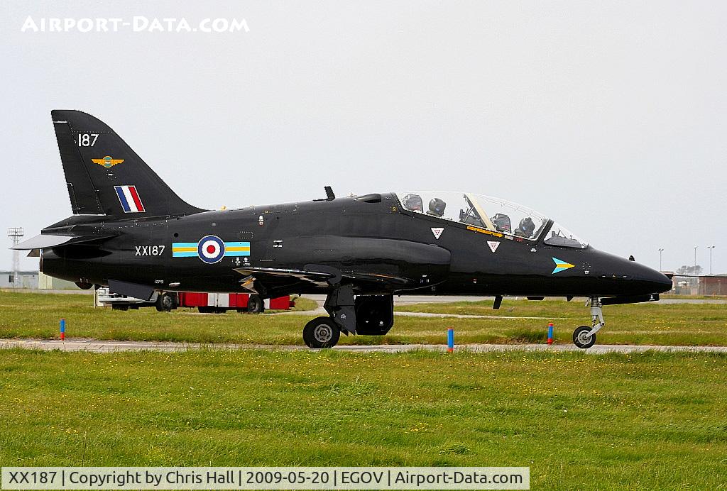 XX187, 1977 Hawker Siddeley Hawk T.1A C/N 034/312034, RAF No 4 FTS/208(R) Sqn