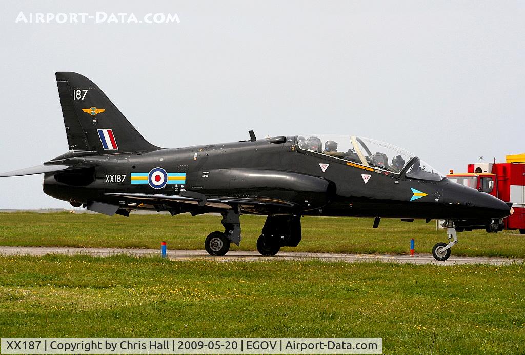 XX187, 1977 Hawker Siddeley Hawk T.1A C/N 034/312034, RAF No 4 FTS/208(R) Sqn