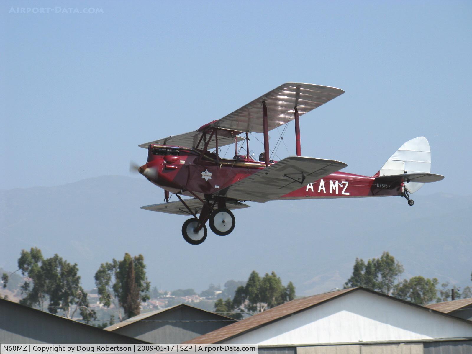 N60MZ, 1930 De Havilland DH-60G Gypsy Moth C/N 1293, 1930 DeHavilland GIPSY MOTH DH.60G DeHavilland Gipsy II 120 Hp, takeoff climb Rwy 22
