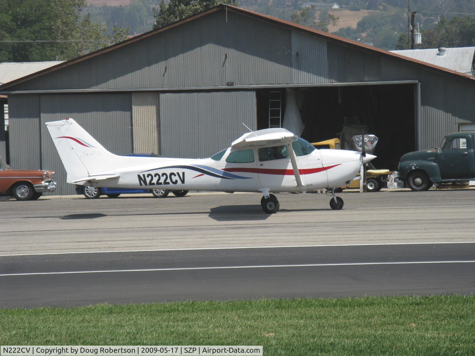 N222CV, Cessna 172M C/N 17267000, Cessna 172M, Lycoming O-320-E2D 150 hp, taxi back