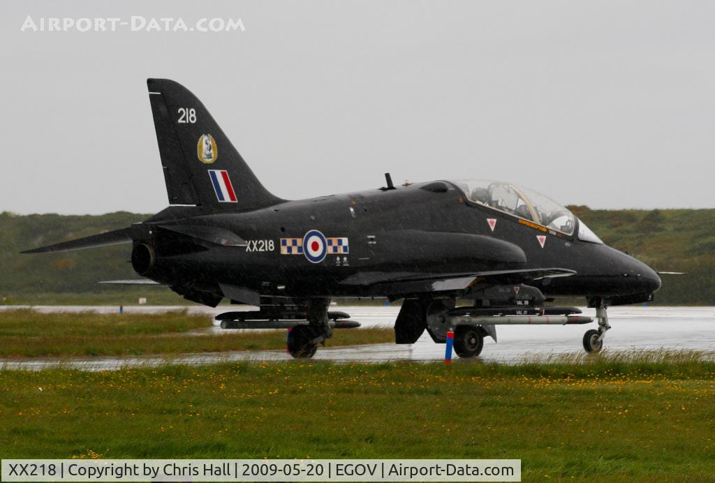 XX218, 1978 Hawker Siddeley Hawk T.1A C/N 054/312054, RAF No 4 FTS/19(R) Sqn