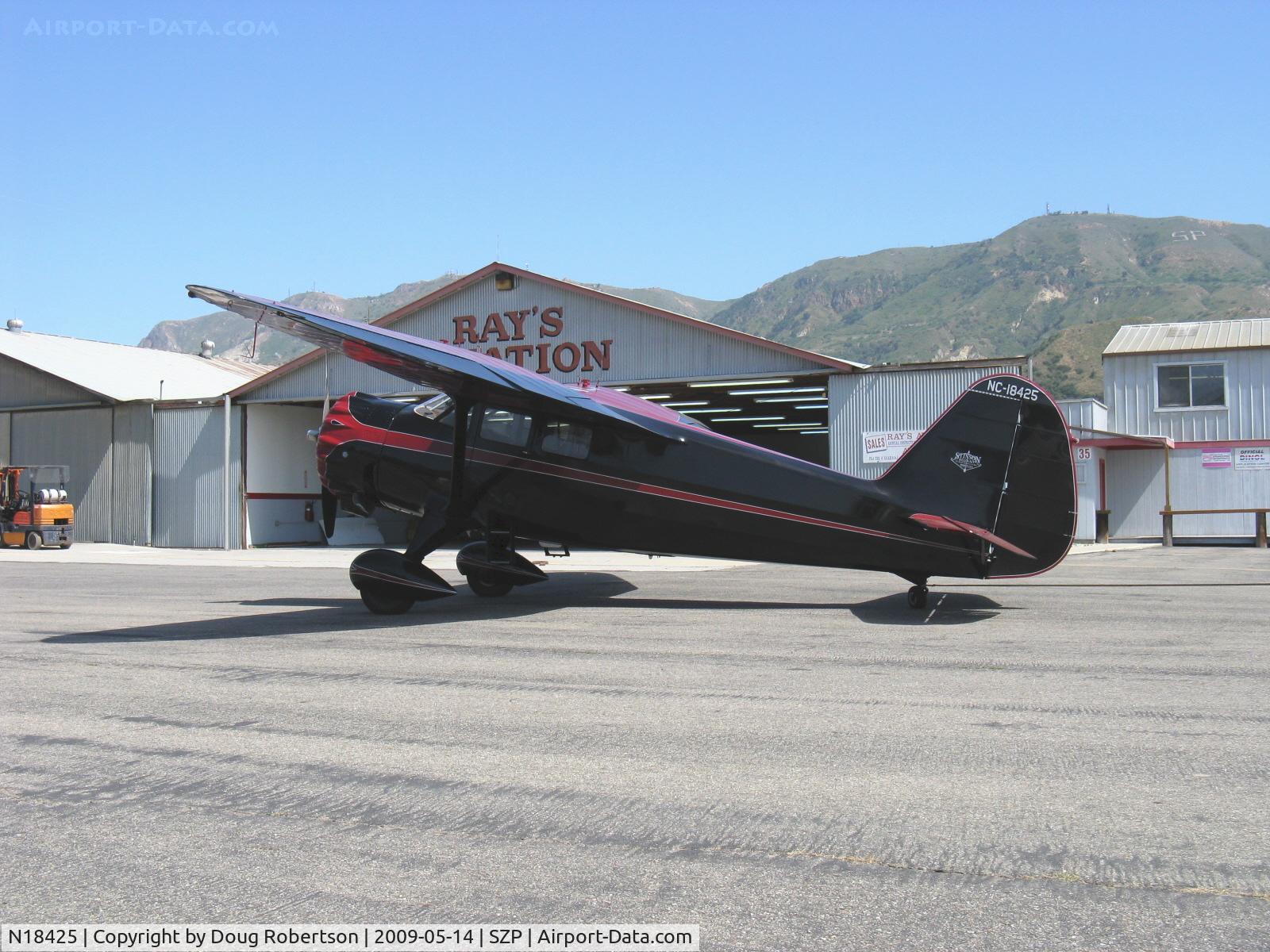 N18425, 1937 Stinson SR-9F Reliant C/N 5715, 1937 Stinson SR-9F 'Gullwing' RELIANT, Pratt & Whitney R-985 Wasp Jr. 450 Hp upgrade from original Wright 450 Hp radial