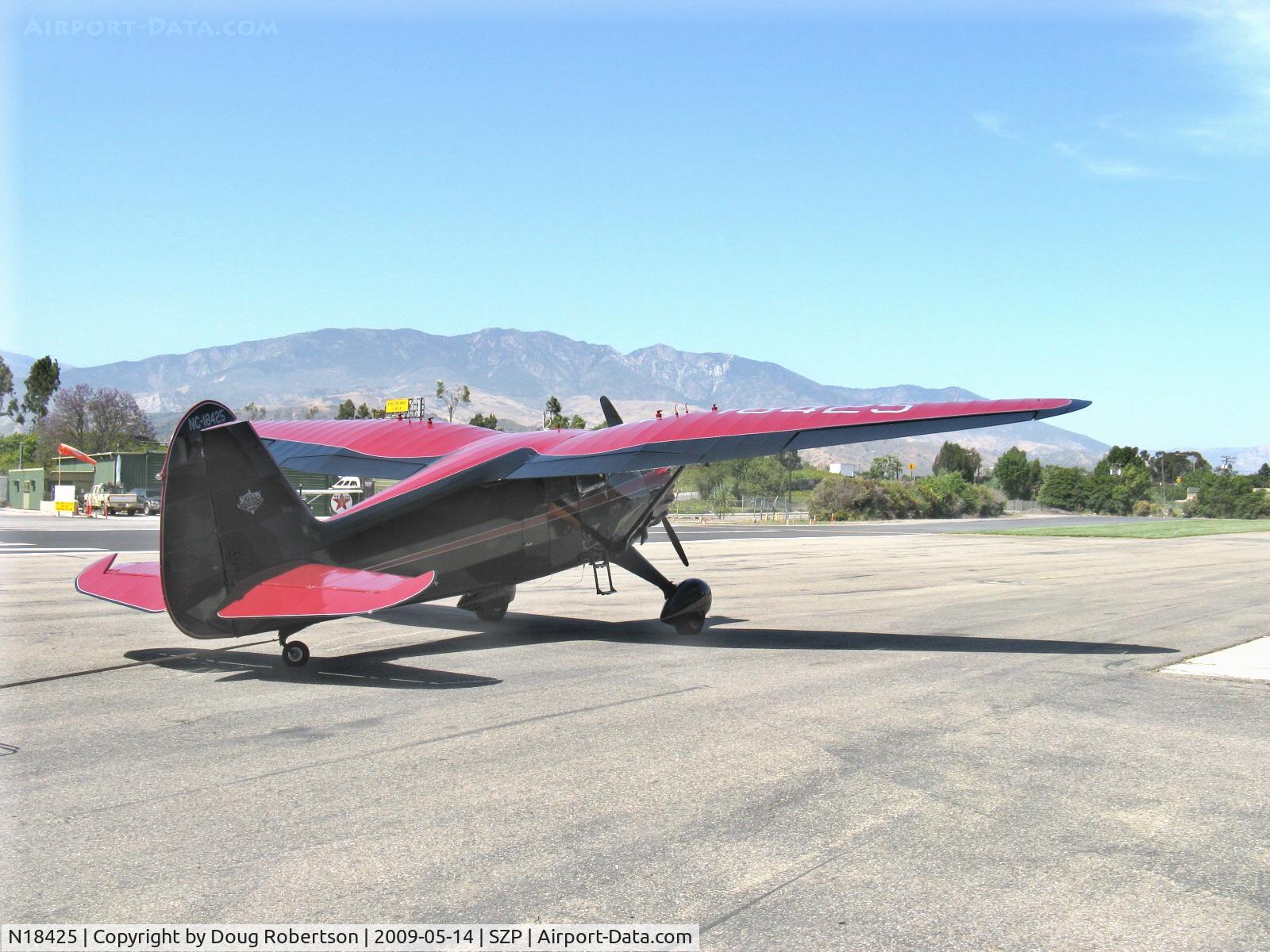 N18425, 1937 Stinson SR-9F Reliant C/N 5715, 1937 Stinson SR-9F 'Gullwing' RELIANT, Pratt & Whitney R-985 Wasp Jr. 450 Hp upgrade from original Wright 450 Hp radial