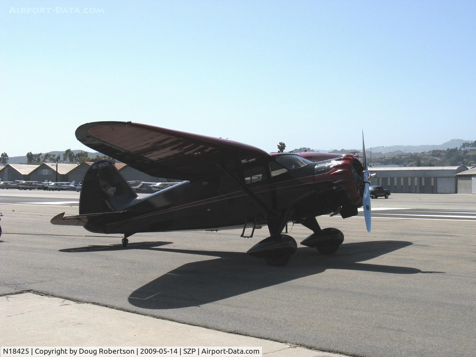 N18425, 1937 Stinson SR-9F Reliant C/N 5715, 1937 Stinson SR-9F 'Gullwing' RELIANT, Pratt & Whitney R-985 Wasp Jr. 450 Hp upgrade from original Wright 450 Hp radial