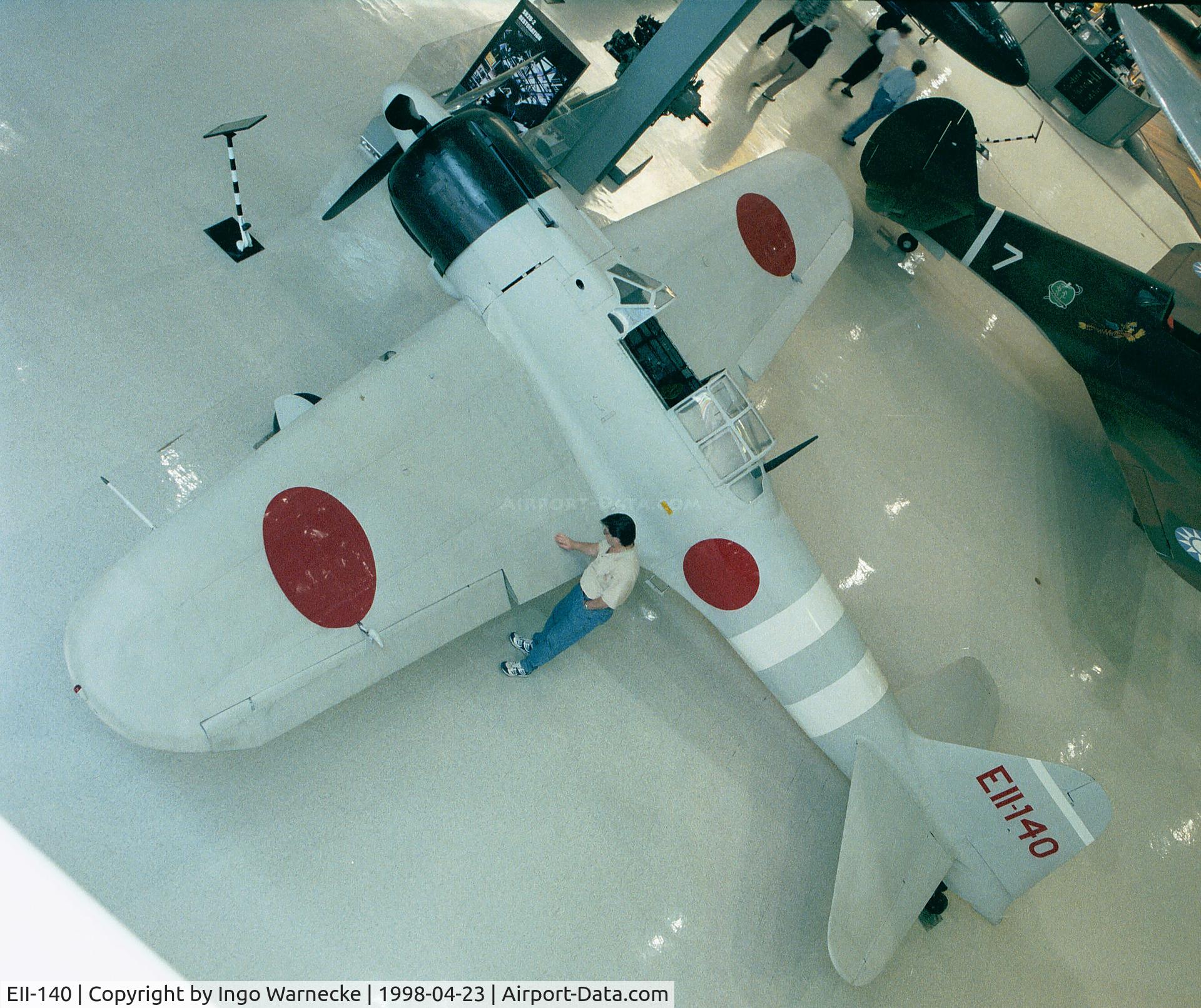 EII-140, 1942 Nakajima A6M2 Model 21 C/N 5450, Mitsubishi A6M2B Model 21 Zero at the Museum of Naval Aviation, Pensacola FL
