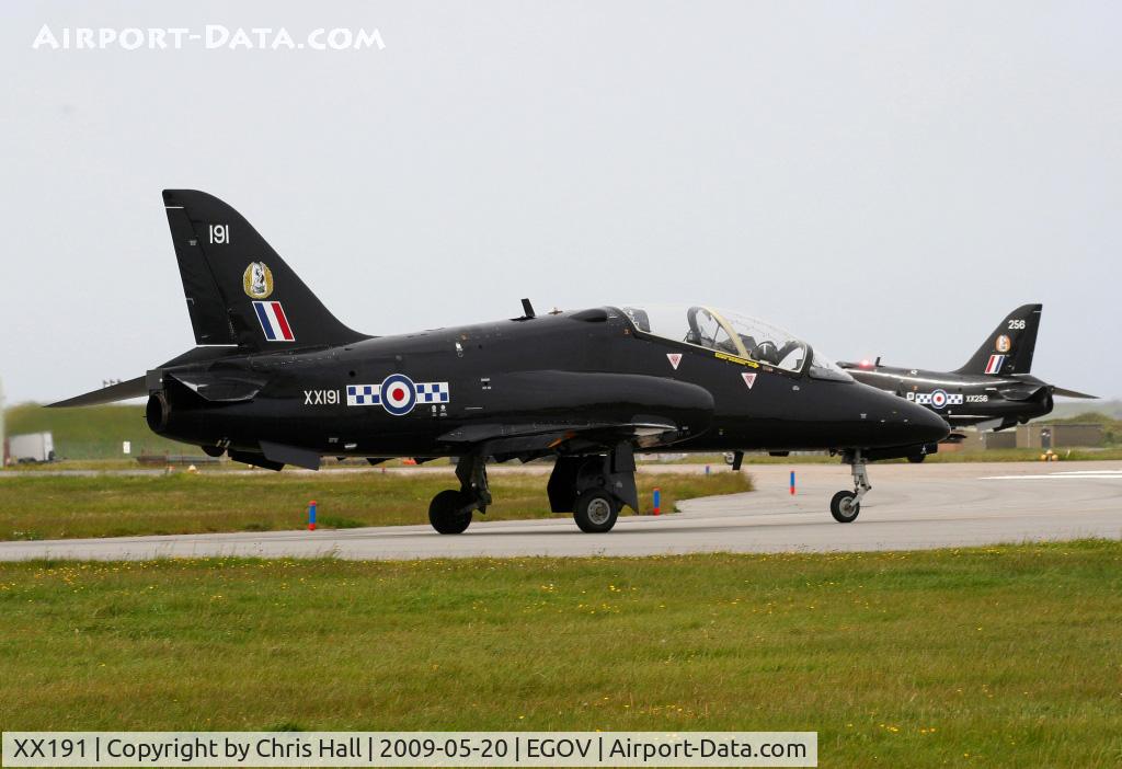 XX191, 1977 Hawker Siddeley Hawk T.1A C/N 038/312038, RAF No 4 FTS/19(R) Sqn