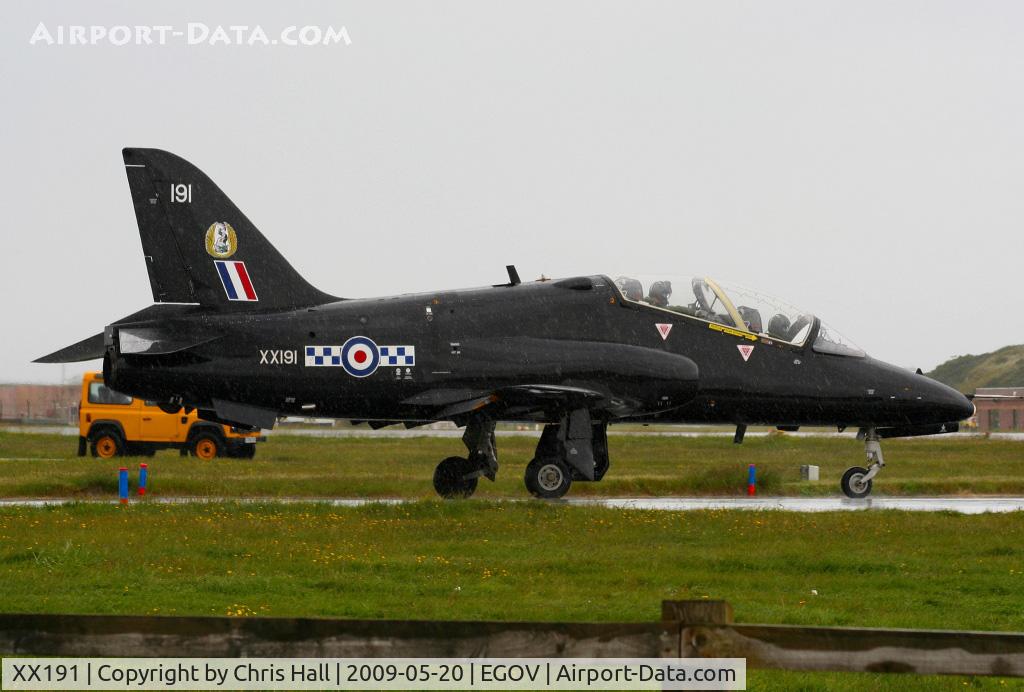 XX191, 1977 Hawker Siddeley Hawk T.1A C/N 038/312038, RAF No 4 FTS/19(R) Sqn
