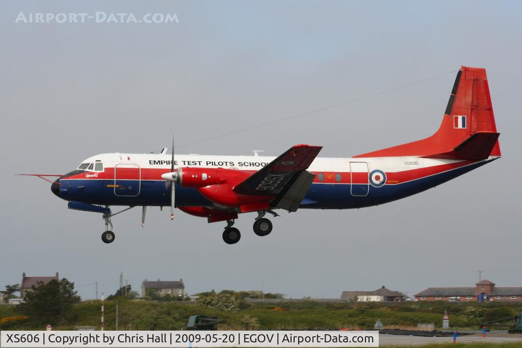 XS606, 1966 Hawker Siddeley HS-780 Andover C1 C/N Set 13/BN1, Empire Test Pilots School Hawker Siddeley Andover C.1