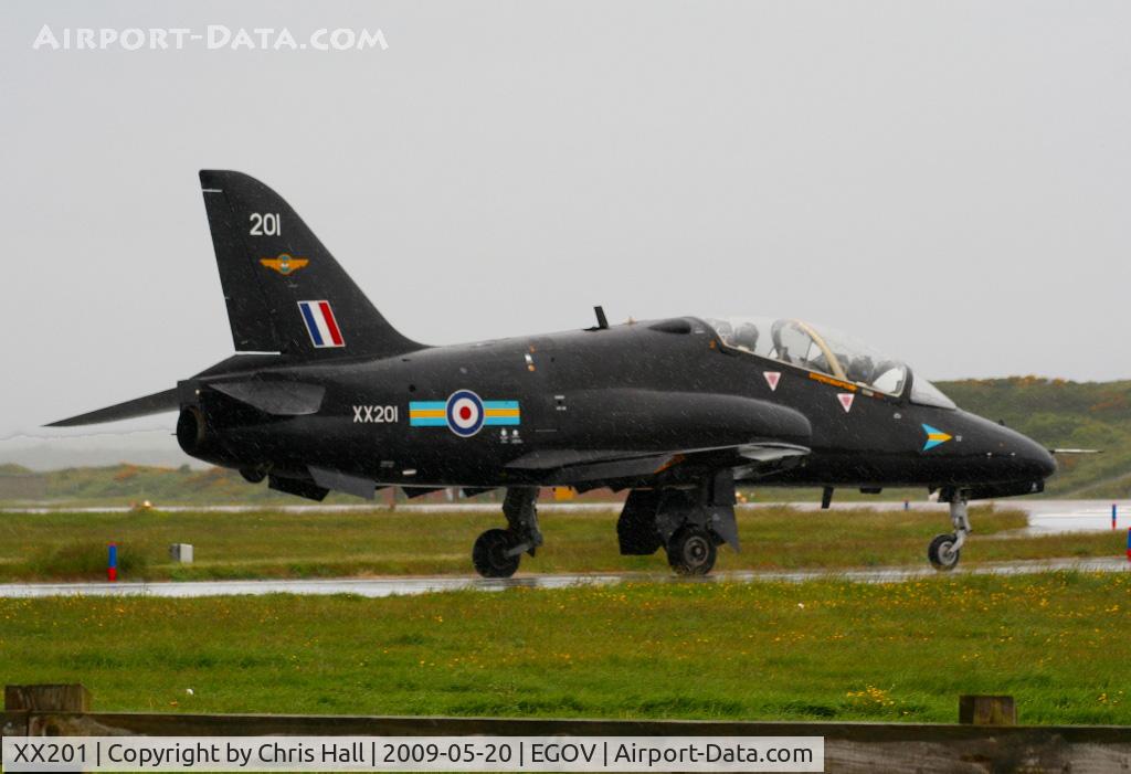 XX201, 1978 Hawker Siddeley Hawk T.1A C/N 048/312048, RAF No 4 FTS/208(R) Sqn