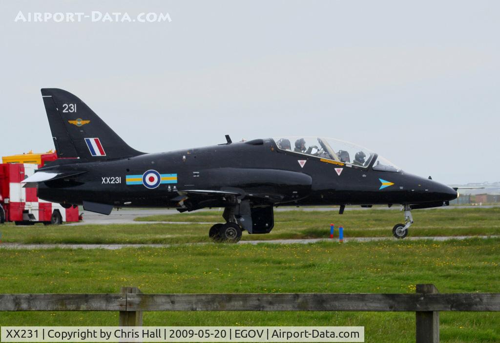 XX231, 1978 Hawker Siddeley Hawk T.1W C/N 067/312067, RAF No 4 FTS/208(R) Sqn