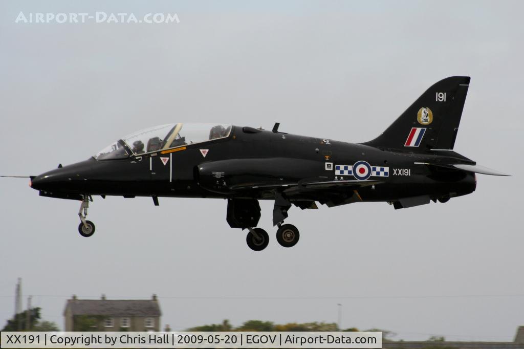 XX191, 1977 Hawker Siddeley Hawk T.1A C/N 038/312038, RAF No 4 FTS/19(R) Sqn