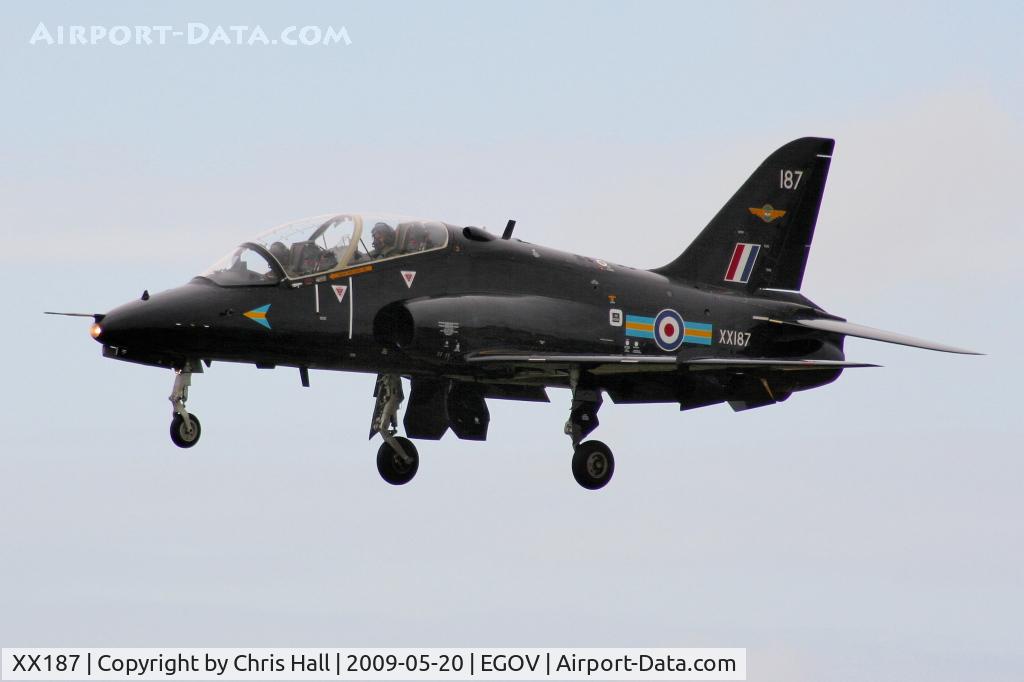 XX187, 1977 Hawker Siddeley Hawk T.1A C/N 034/312034, RAF No 4 FTS/208(R) Sqn