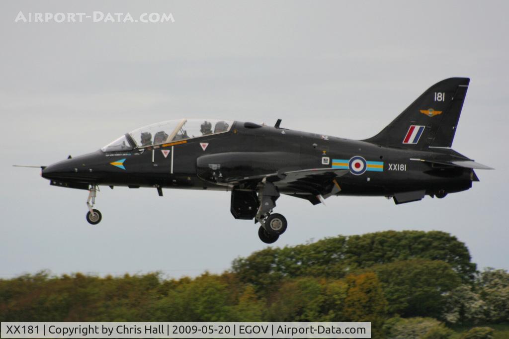 XX181, 1977 Hawker Siddeley Hawk T.1 C/N 028/312028, RAF No 4 FTS/208(R) Sqn