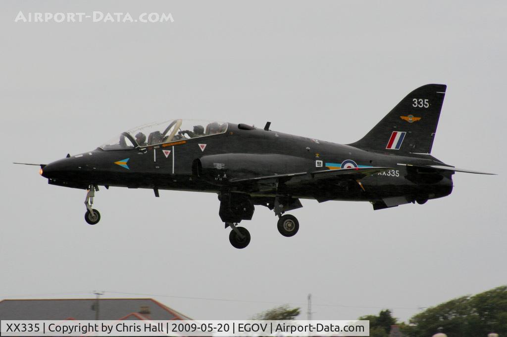 XX335, 1980 Hawker Siddeley Hawk T.1A C/N 183/312159, RAF No 4 FTS/208(R) Sqn