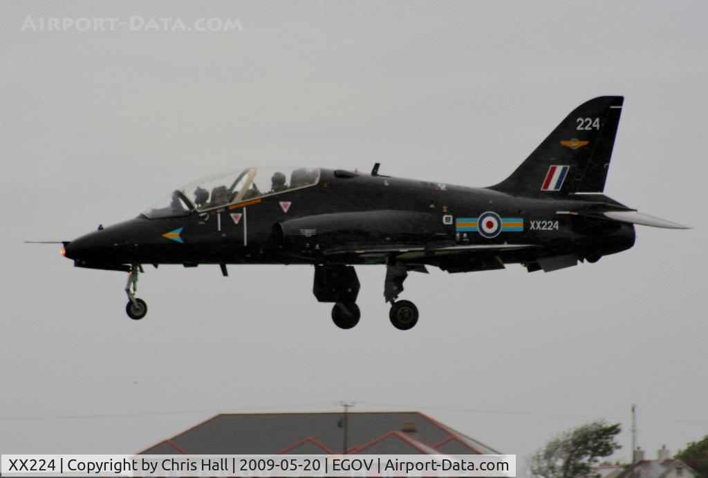 XX224, 1978 Hawker Siddeley Hawk T.1W C/N 060/312060, RAF No 4 FTS/208(R) Sqn