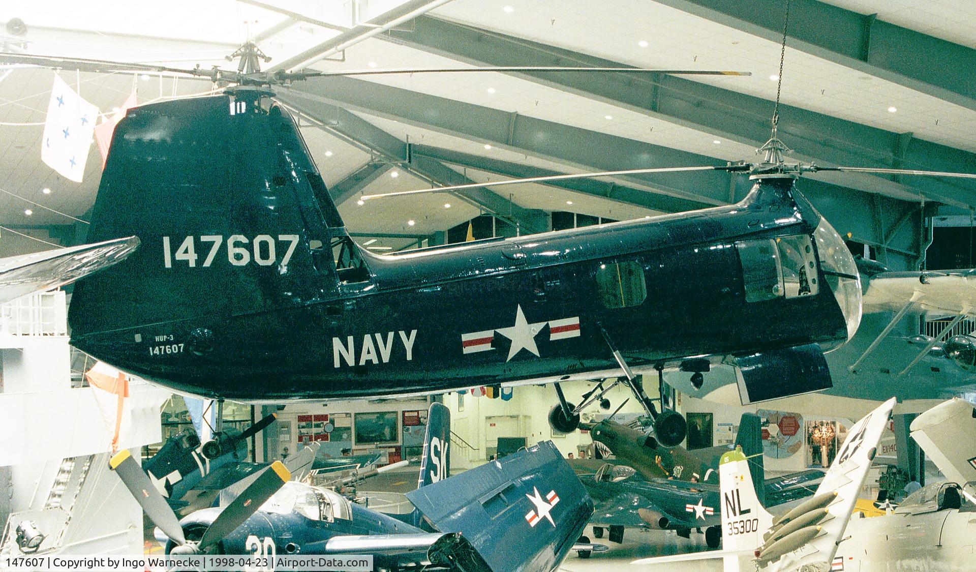147607, 1951 Piasecki HUP-3 Retriever C/N Not found 147607, Pasecki (Vertol) HUP-3 Retriever at the Museum of Naval Aviation, Pensacola FL