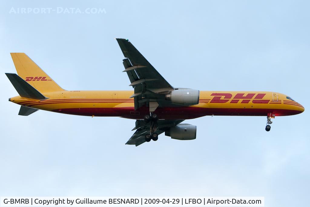 G-BMRB, 1987 Boeing 757-236/SF C/N 23975, Landing 32L