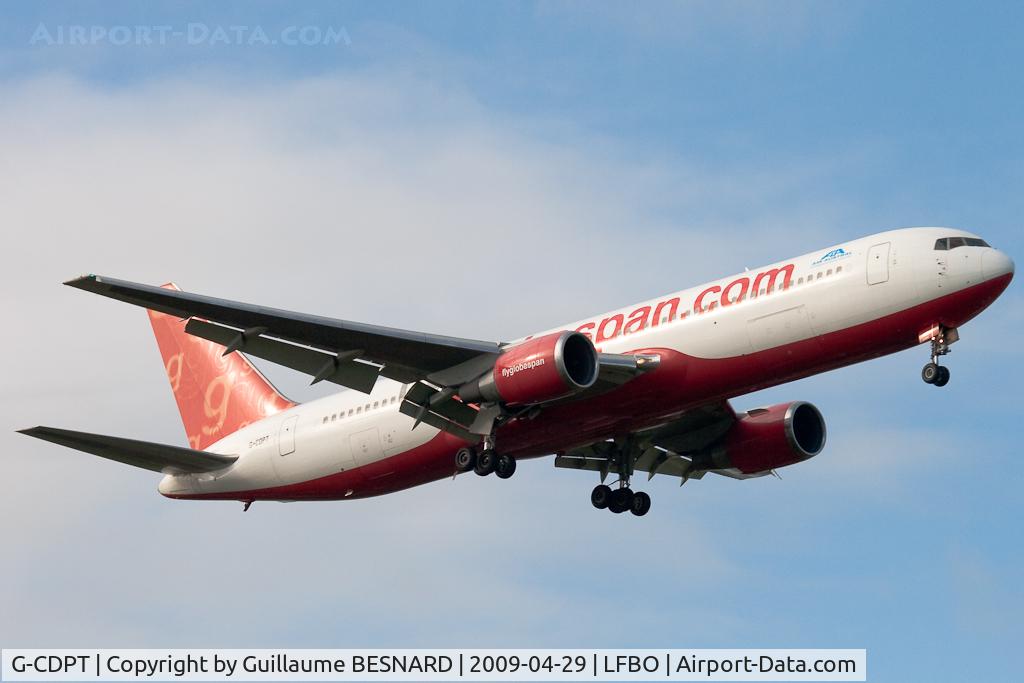 G-CDPT, 2000 Boeing 767-319 C/N 29388, Landing 32L