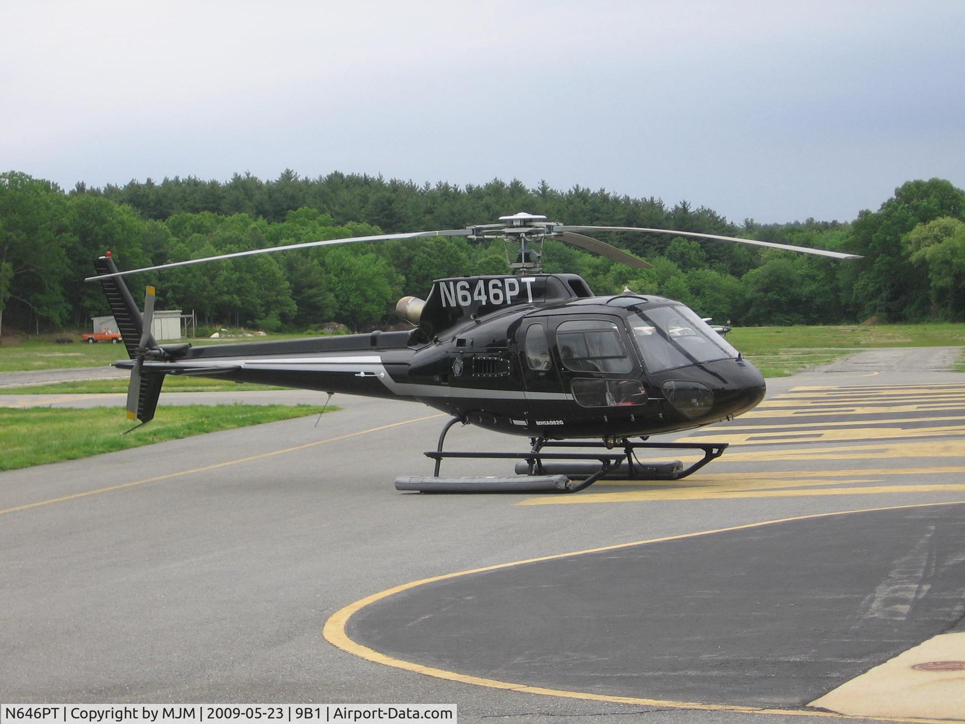 N646PT, 2007 Eurocopter AS-350B-2 Ecureuil C/N 4273, N646PT at Marlborough Airport, MA on May 23, 2009 9:09AM