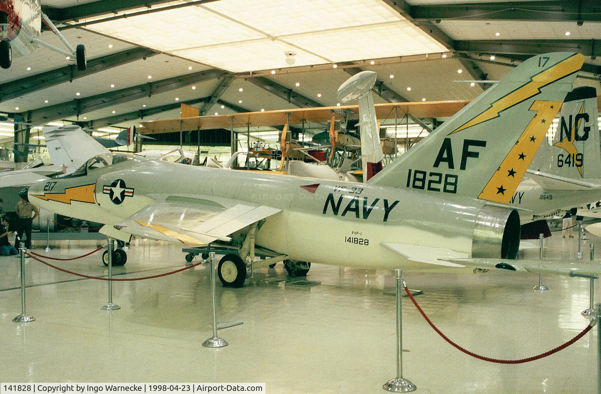 141828, Grumman F11F-1 Tiger C/N 145, Grumman F11F-1 Tiger at the Museum of Naval Aviation, Pensacola FL
