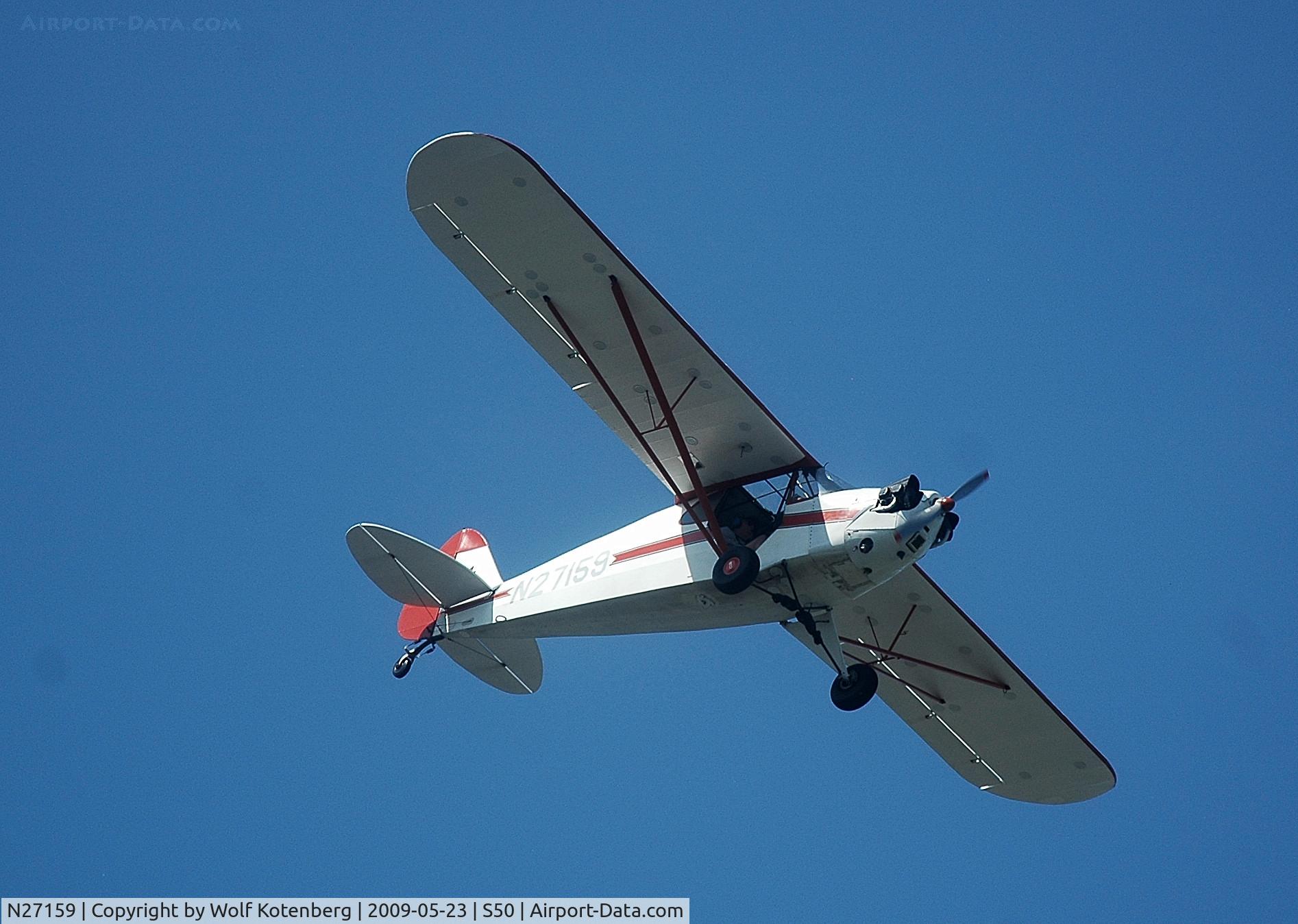 N27159, 1940 Piper J5A Cub Cruiser C/N 5-38, on final