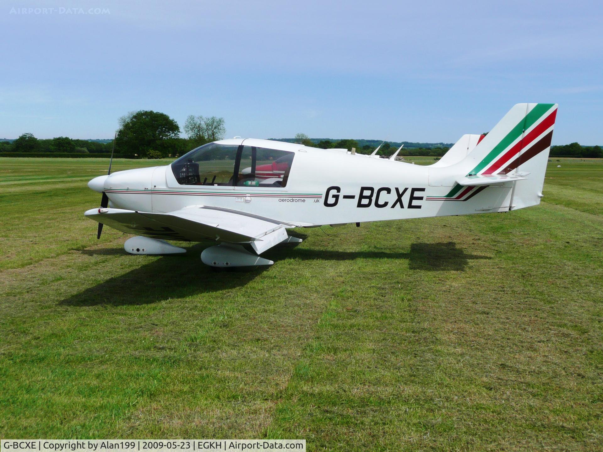 G-BCXE, 1975 Robin DR-400-108  Dauphin 2+2 C/N 1015, Parked up at Headcorn Aerodrome, Kent, UK