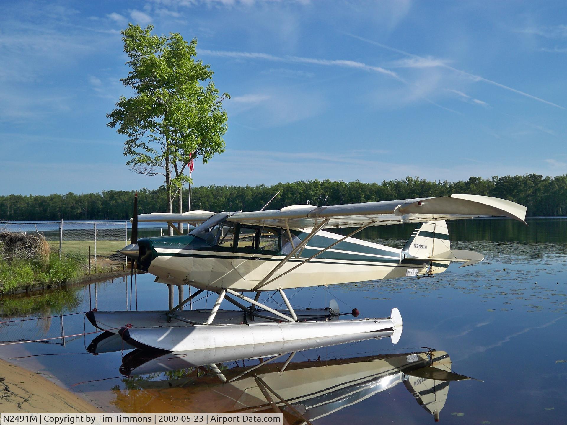 N2491M, 1947 Piper PA-12 Super Cruiser C/N 12-1698, On The Chowan River, Ahoskie, NC