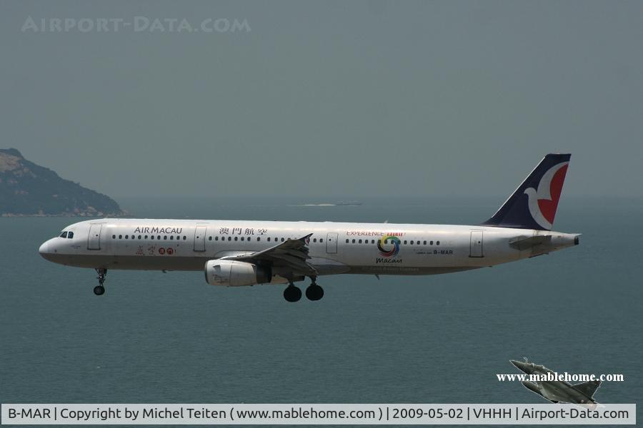 B-MAR, 1996 Airbus A321-111 C/N 597, Air Macau