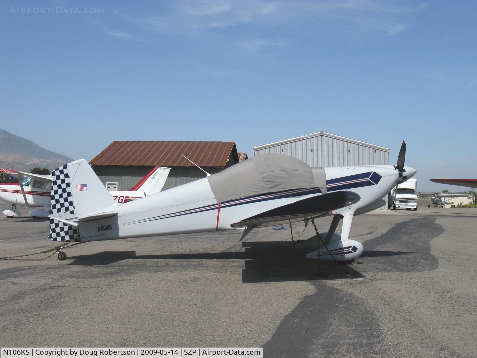 N106KS, 1991 Vans RV-6 C/N 21033, 1991 Stark VAN's RV-6, Lycoming O-320 160 Hp, attractive paint finish
