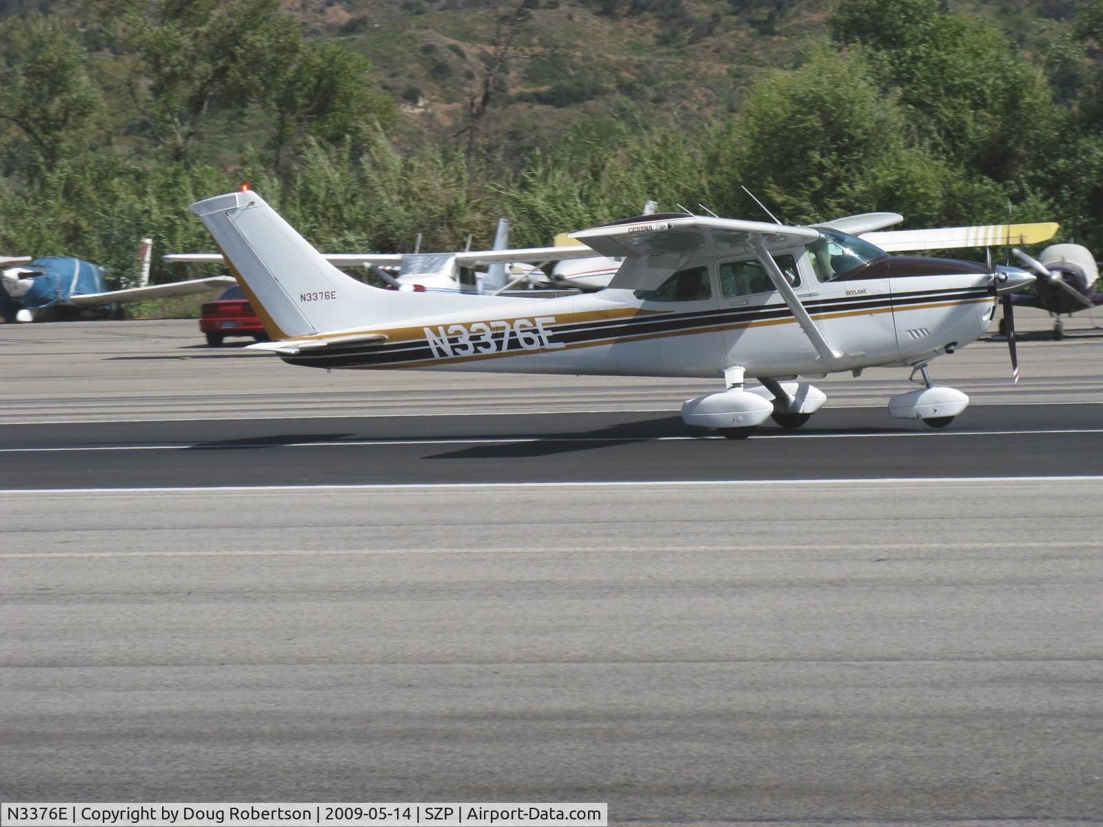N3376E, 1982 Cessna 182R Skylane C/N 18268243, 1982 Cessna 182R SKYLANE, Continental O-470-U 230 Hp, another flaps landing roll Rwy 22
