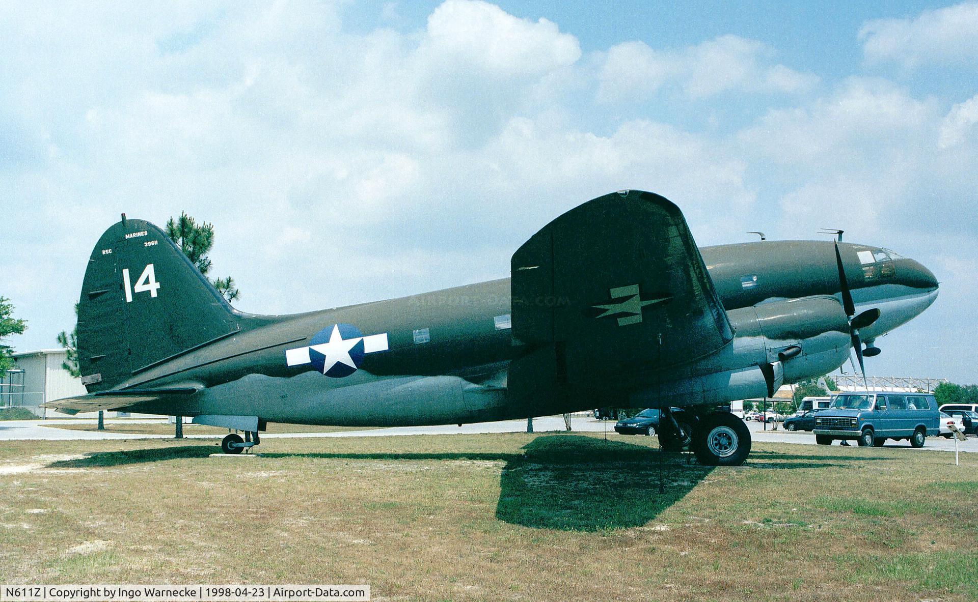 N611Z, 1955 Curtiss C-46A Commando C/N 421/398CK, Curtiss C-46A (R5C-1) Commando at the Museum of Naval Aviation, Pensacola FL