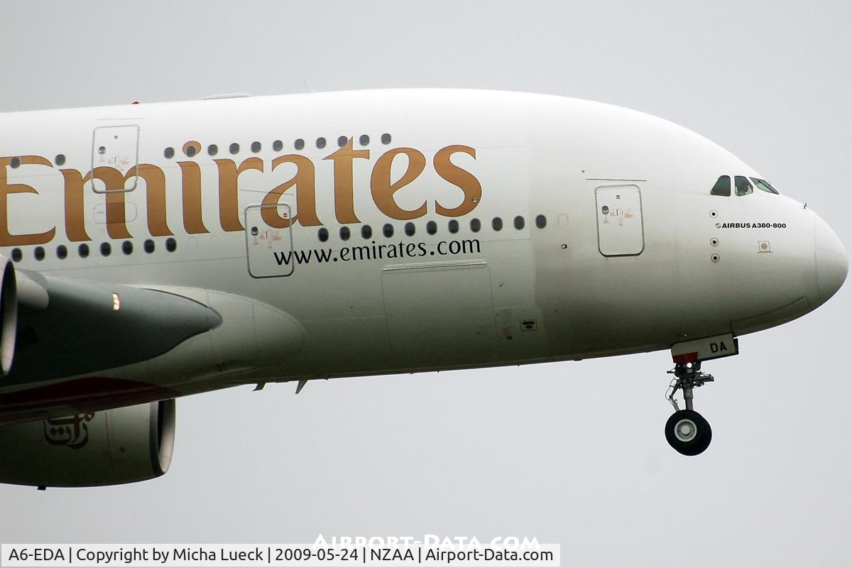A6-EDA, 2007 Airbus A380-861 C/N 011, Arriving in the rain