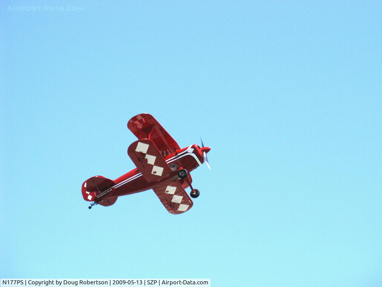 N177PS, 2000 Aviat Pitts S-2C Special C/N 6038, 2000 Aviat PITTS 2-SC, Lycoming AEIO-540, takeoff climb Rwy 22