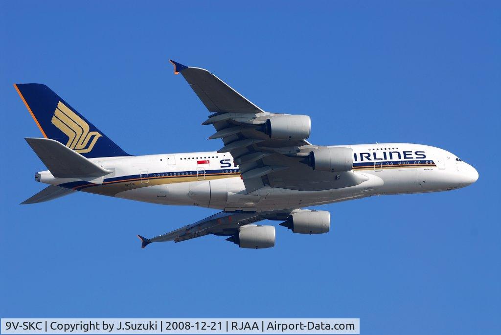 9V-SKC, 2006 Airbus A380-841 C/N 006, Airborn from R/W16R.